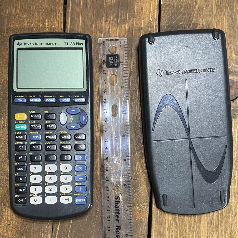Texas Instruments TI-83 Plus Graphing Calculator - Black and Blue - Picture 10 of 12